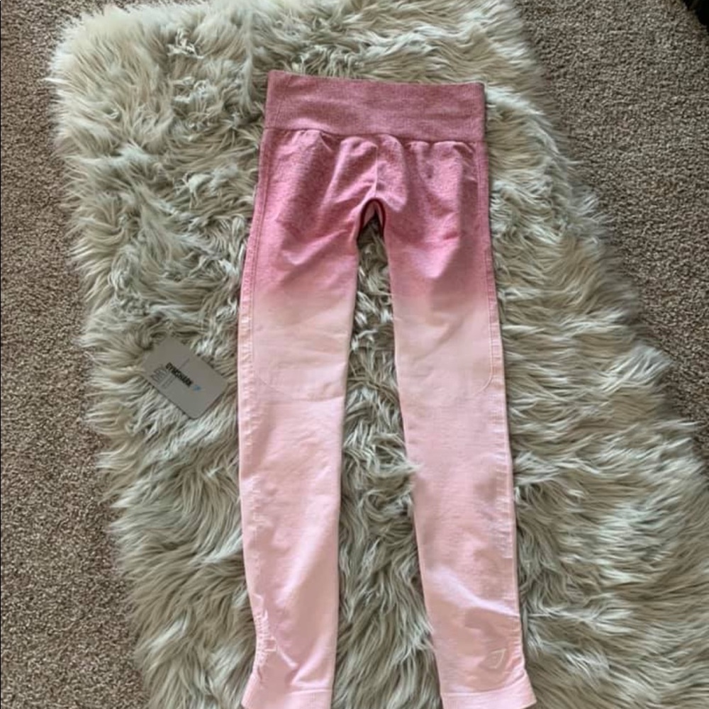 Gymshark Pink Ombre Seamless Leggings
